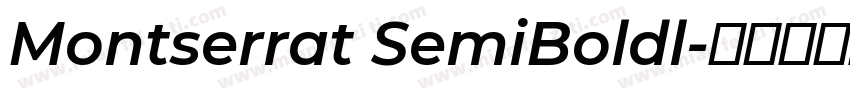 Montserrat SemiBoldl字体转换